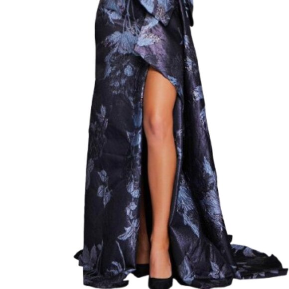 NWT Jovani 40308 Jacquard Evening Dress Print Size 14 - Picture 2 of 6